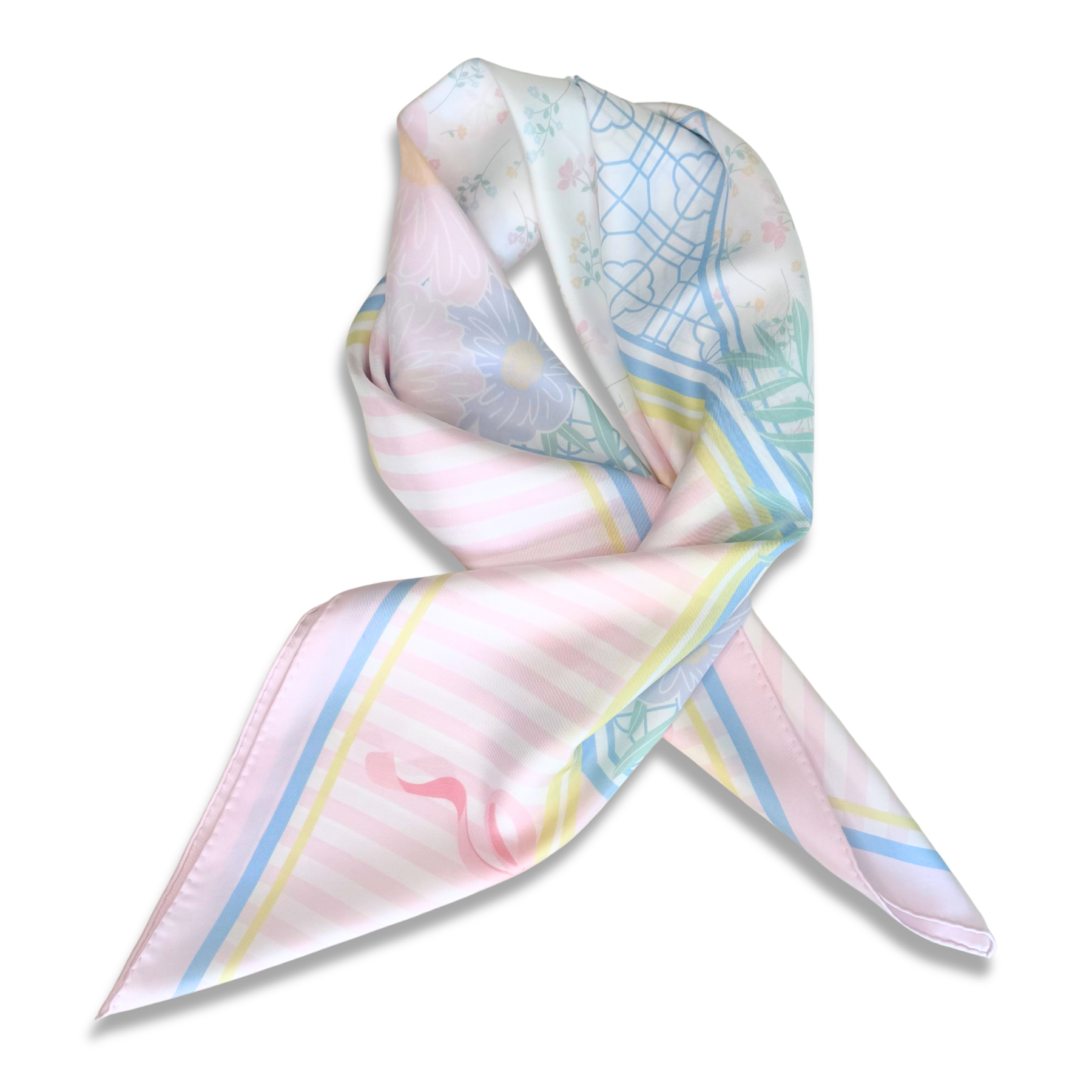 Girly Silk Scarf - Square