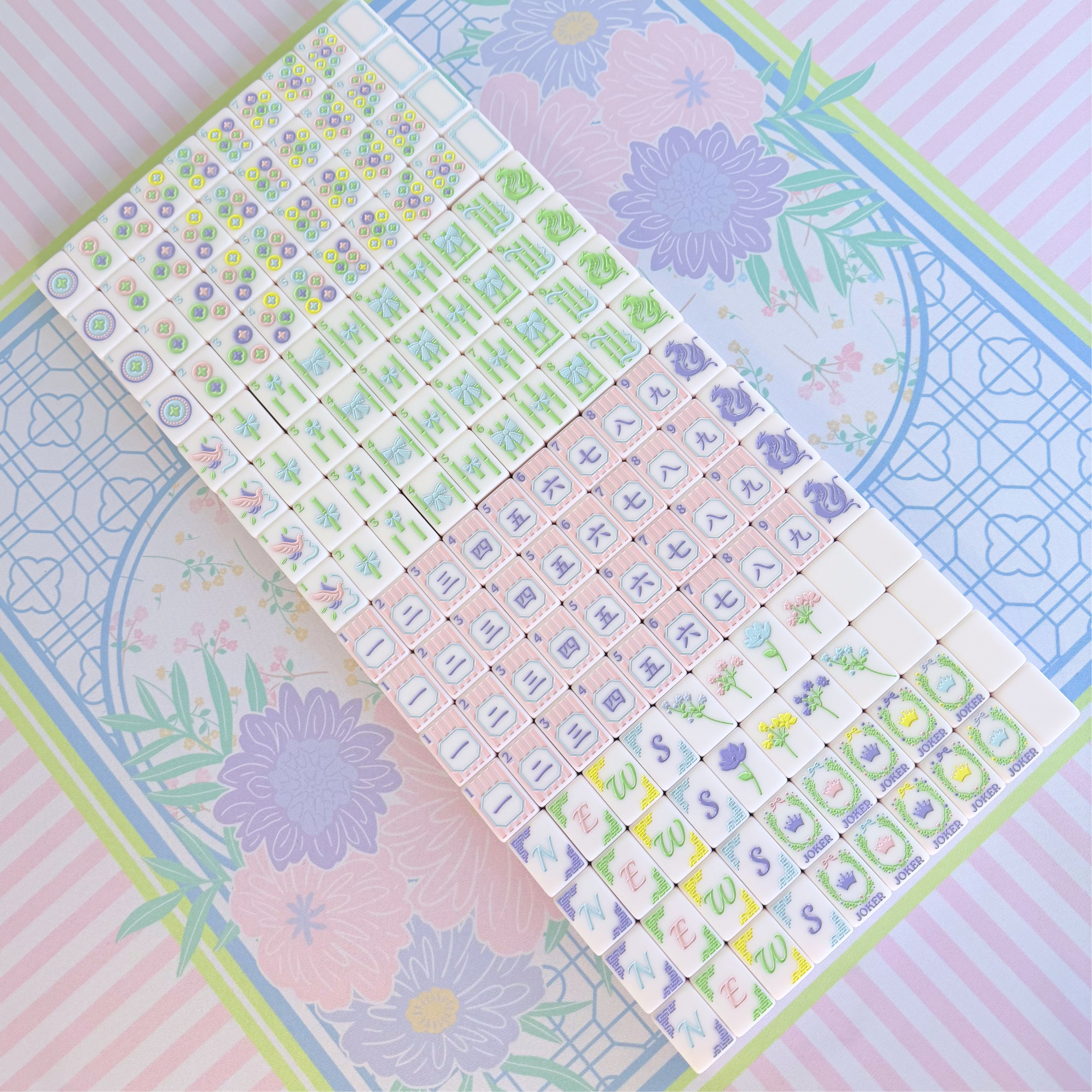 Girly Mahjong Tile Set