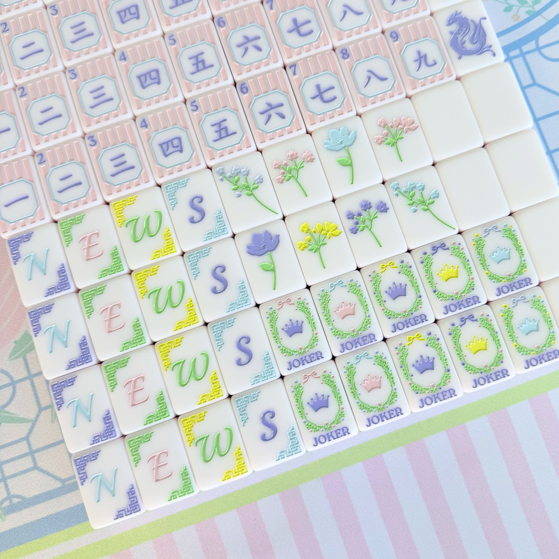 Girly Mahjong Tile Set