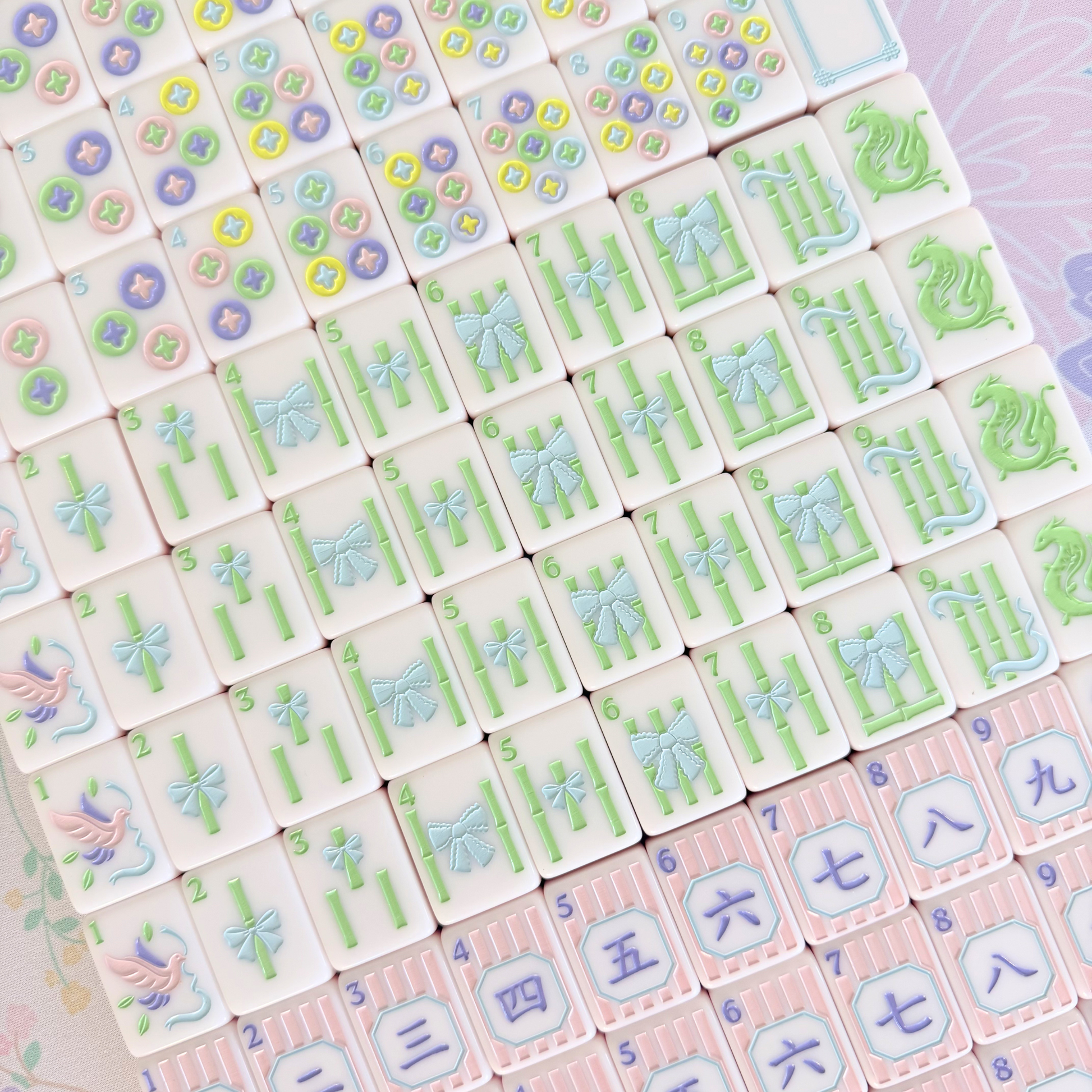 Girly Mahjong Tile Set
