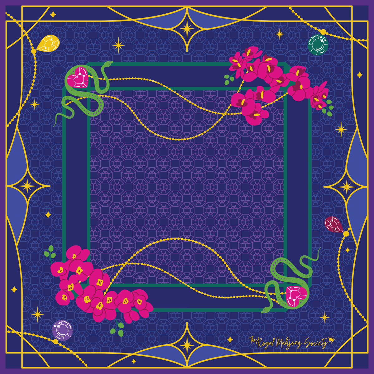 Travel Size Crown Jewels Mahjong Mat