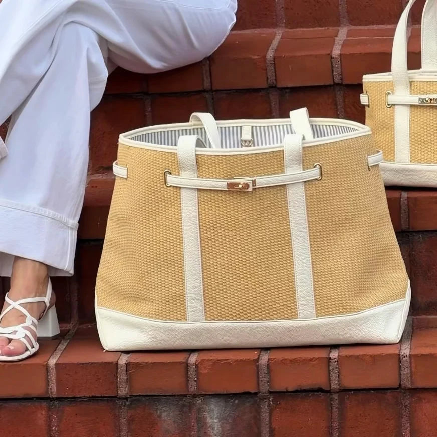 Charleston Large Tote - Basketweave