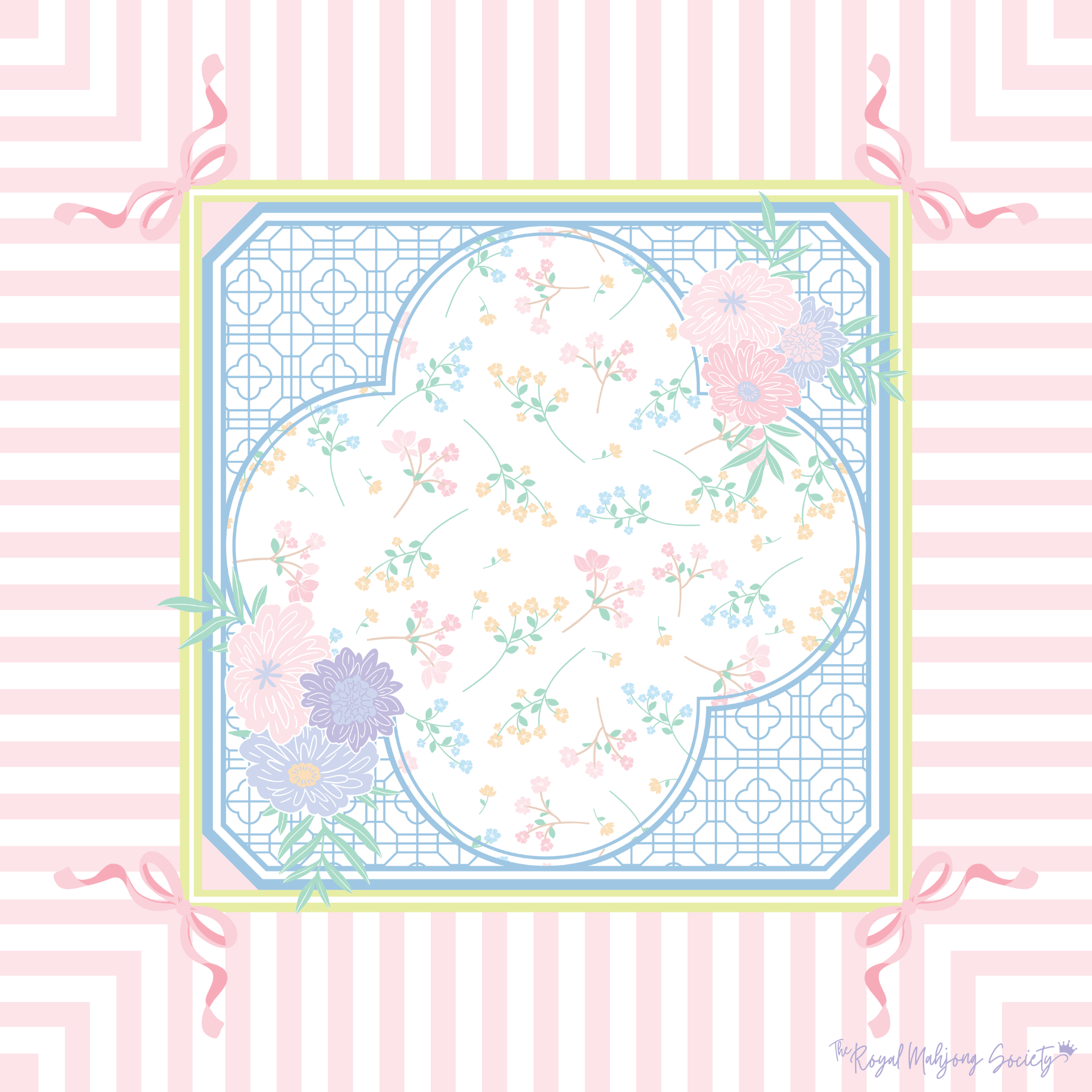 Travel Size Girly Mahjong Mat