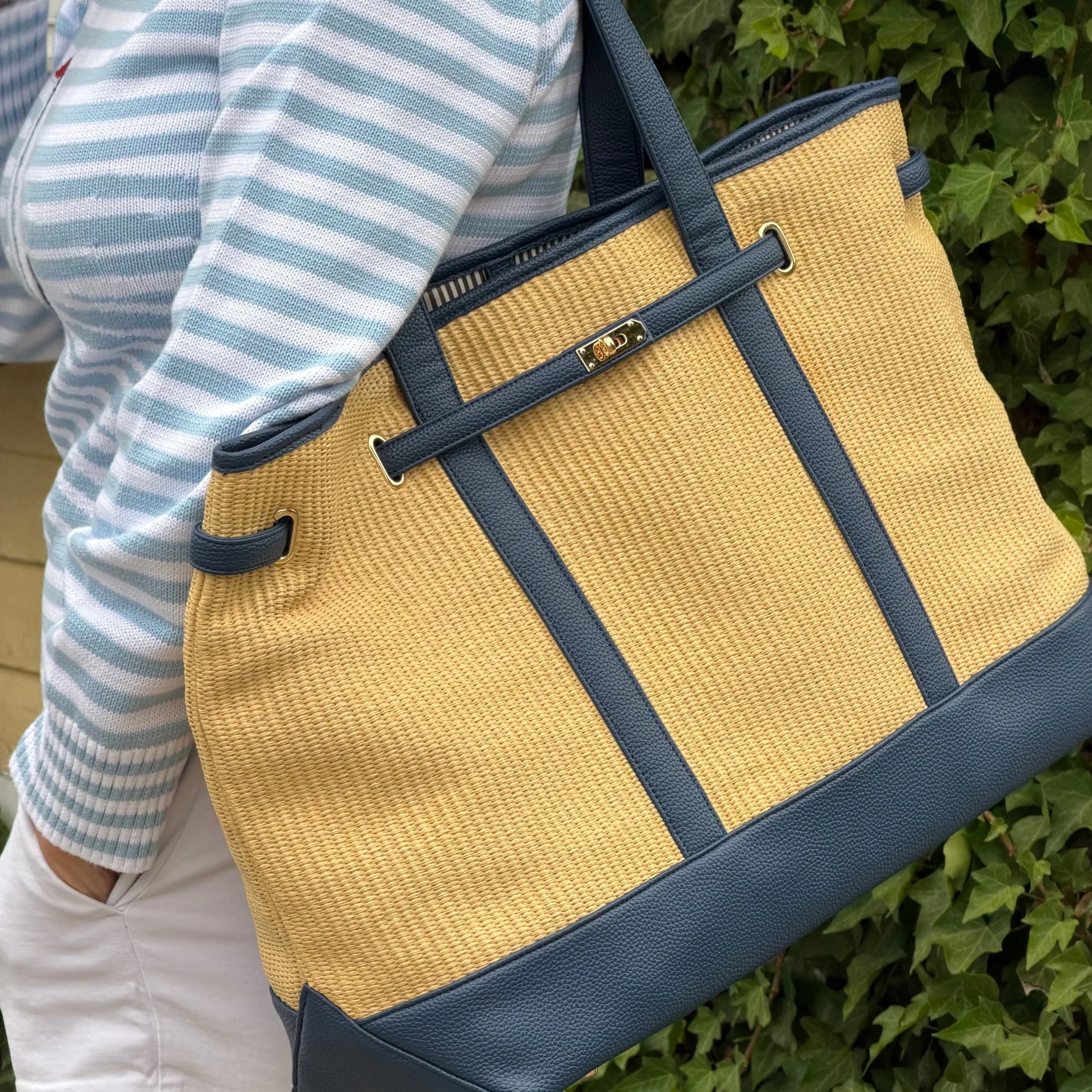 Charleston Large Tote - Basketweave