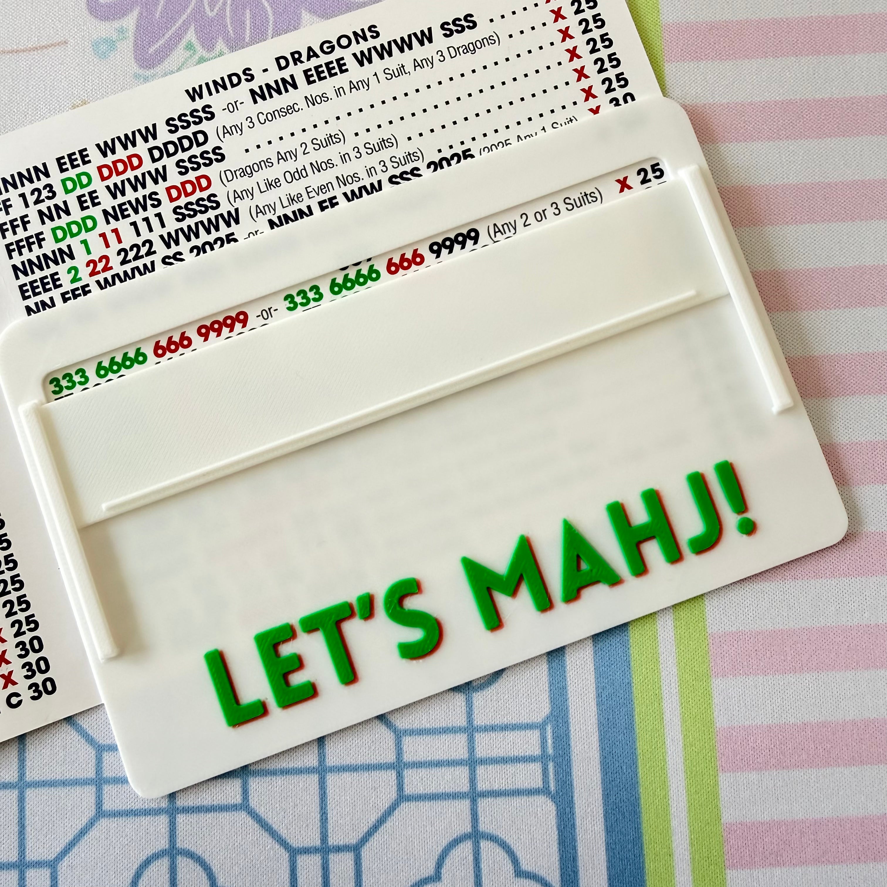 Adjustable Line Reader – The Royal Mahjong Society
