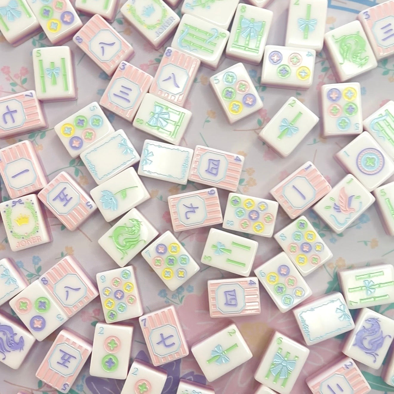 Girly Mahjong Tile Set