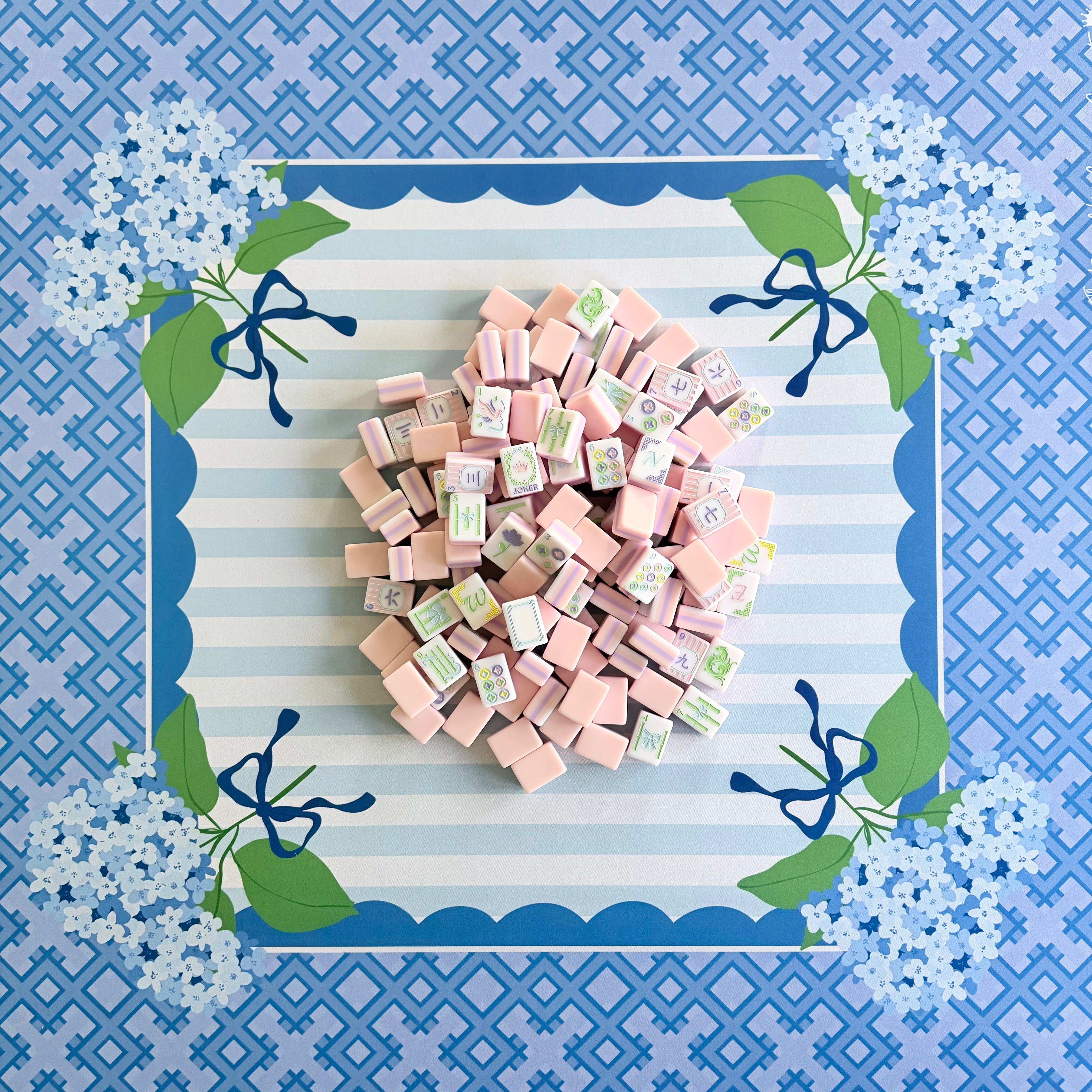 Hydrangea Mahjong Mat