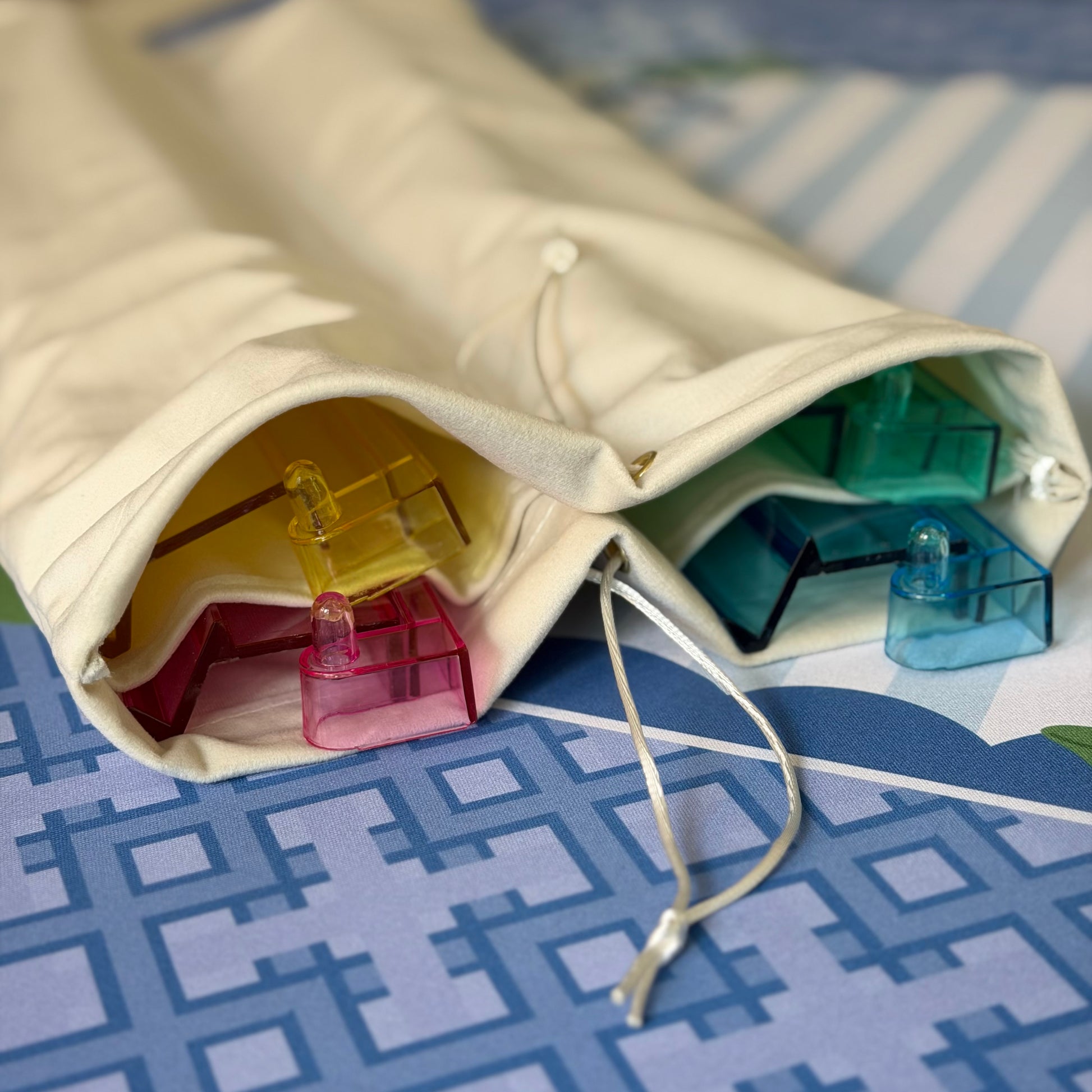 Velvet Mahjong Rack Storage Bag