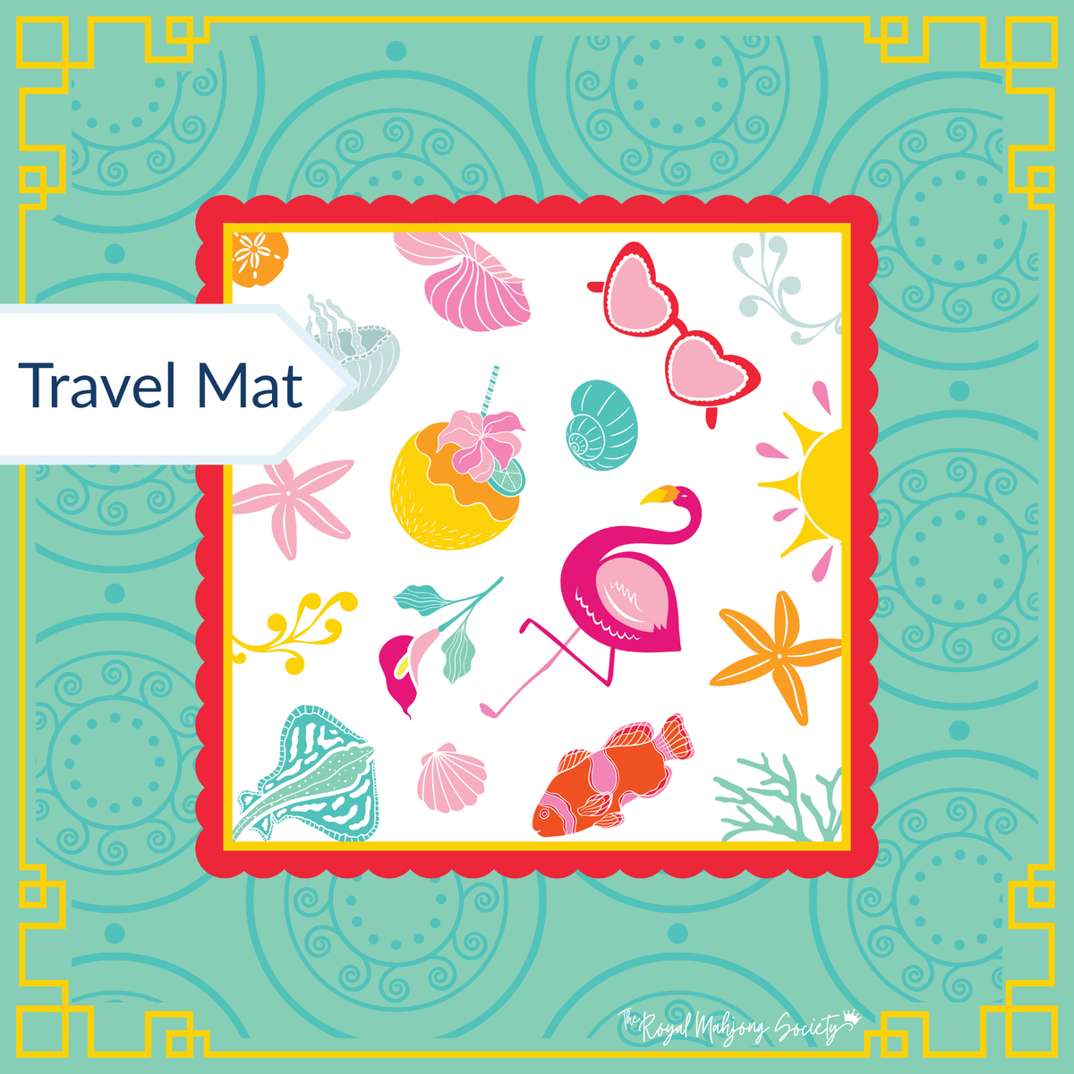 Travel Size Island Mahjong Mat