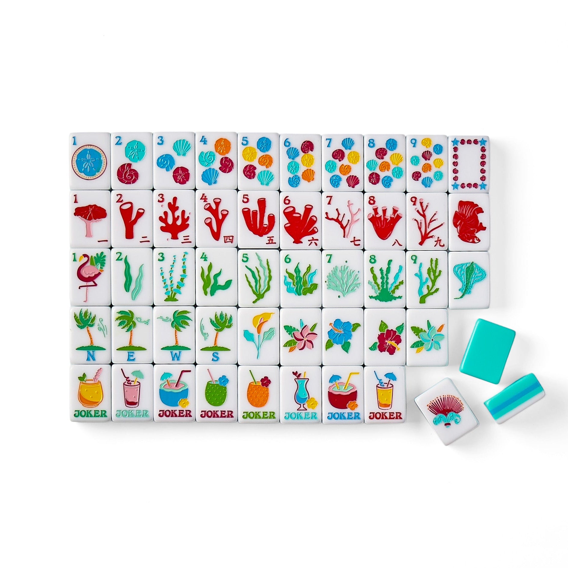 Island Mahjong Tile Set